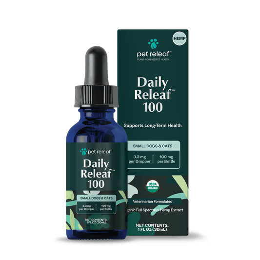 Pet Releaf Daily Releaf 100mg Hemp Oil for Small Dogs and Cats