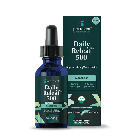 Pet Releaf Daily Releaf 500mg Hemp Oil for Large Dogs