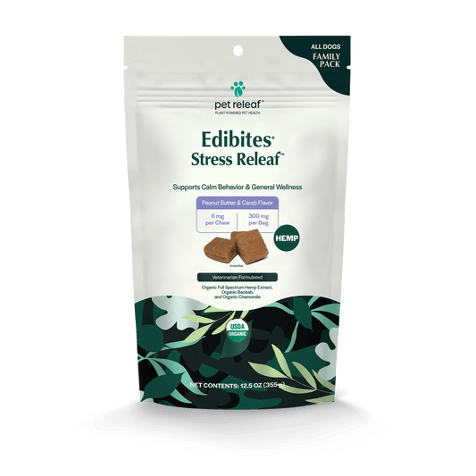Pet Releaf Stress Releaf Family Size Edibites Peanut Butter & Carob Flavor for Dogs