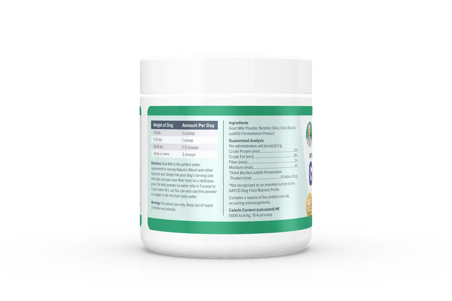 DR. MARTY Better Life Boosters Goat Milk Powder Health Supplement for Dogs