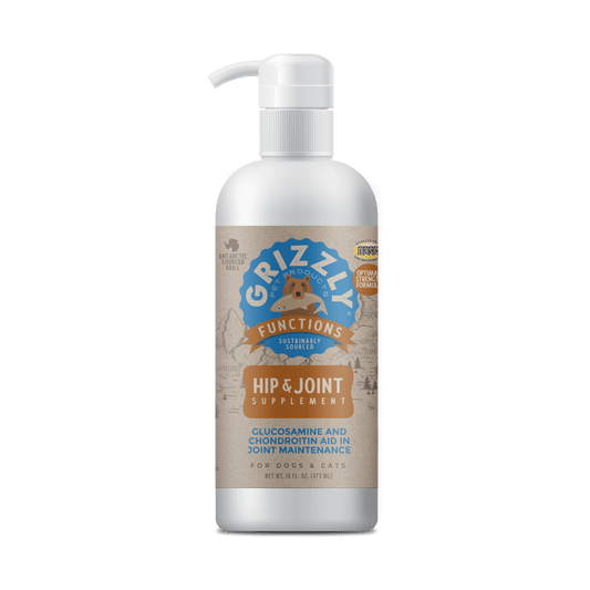 Grizzly Pet Products Hip and Joint Liquid Supplement for Dogs