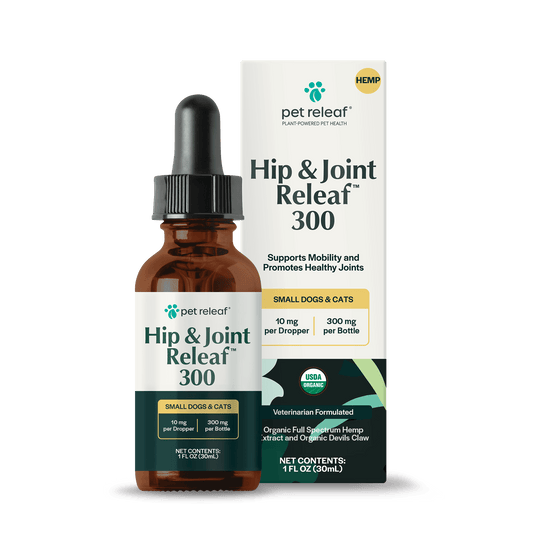 Pet Releaf Hip & Joint Releaf 300mg Hemp Oil for Dogs & Cats