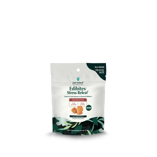 Pet Releaf Stress Releaf Travel Size Edibites Peppered Bacon Flavor for Dogs