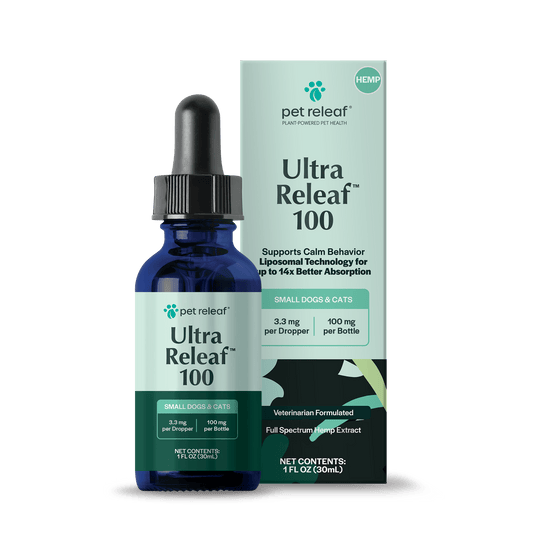 Pet Releaf Ultra Releaf Hemp Oil 100 For Small Dogs & Cats